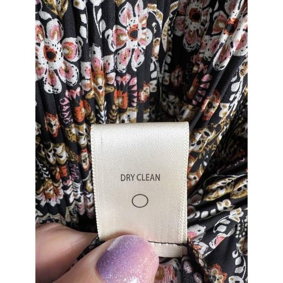 Max Studio Boho Floral Flare Sleeve Knife Pleat Peasant Top Women's Size 3X NWT - Picture 8 of 9